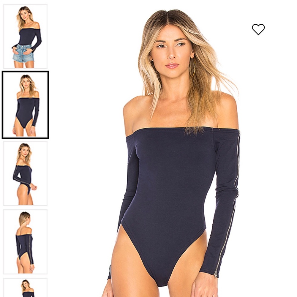 Revolve By The Way. Off shoulder zip bodysuit